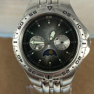 Vintage Fossil Blue Chronograph 